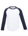 Kinder Baseball T-shirt SF SM271 wit-oxford Navy